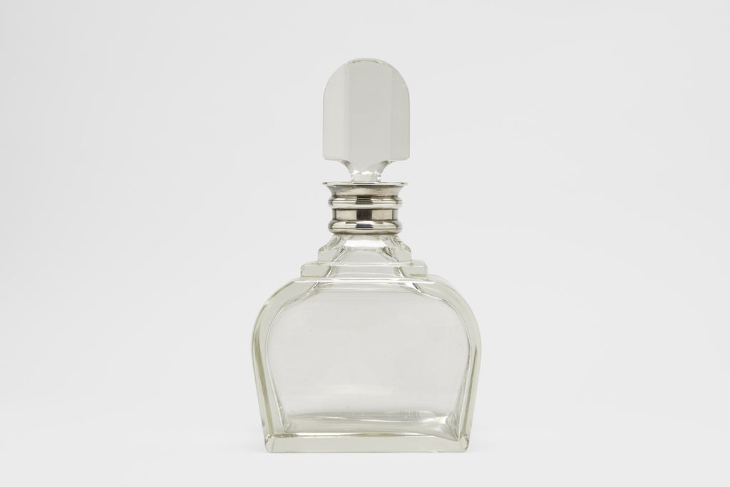Sterling Silver & Crystal Art Deco Decanter