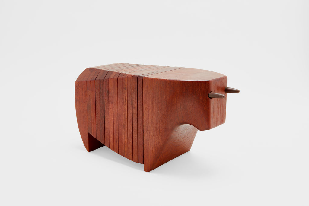 Teak Bull Set of Coasters