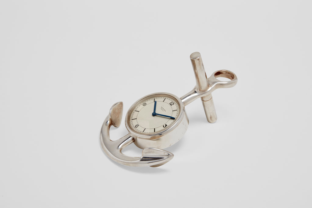 Hermès Nautical Anchor Desk or Wall Clock