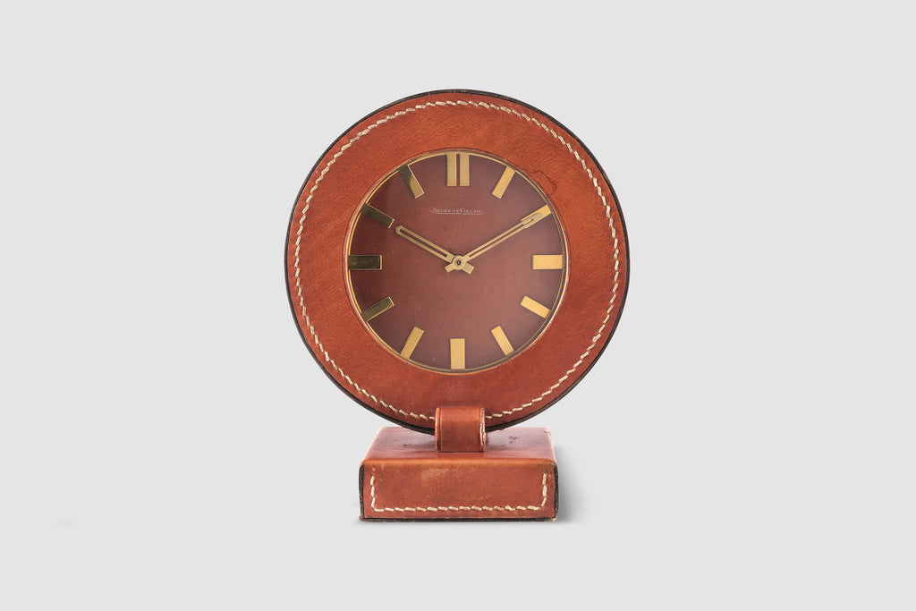 Jaeger LeCoultre Leather Clock