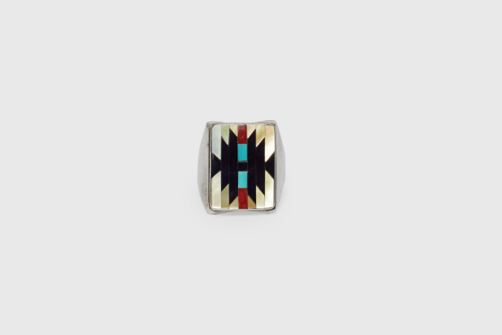 Zuni Multi Stone Inlay Ring