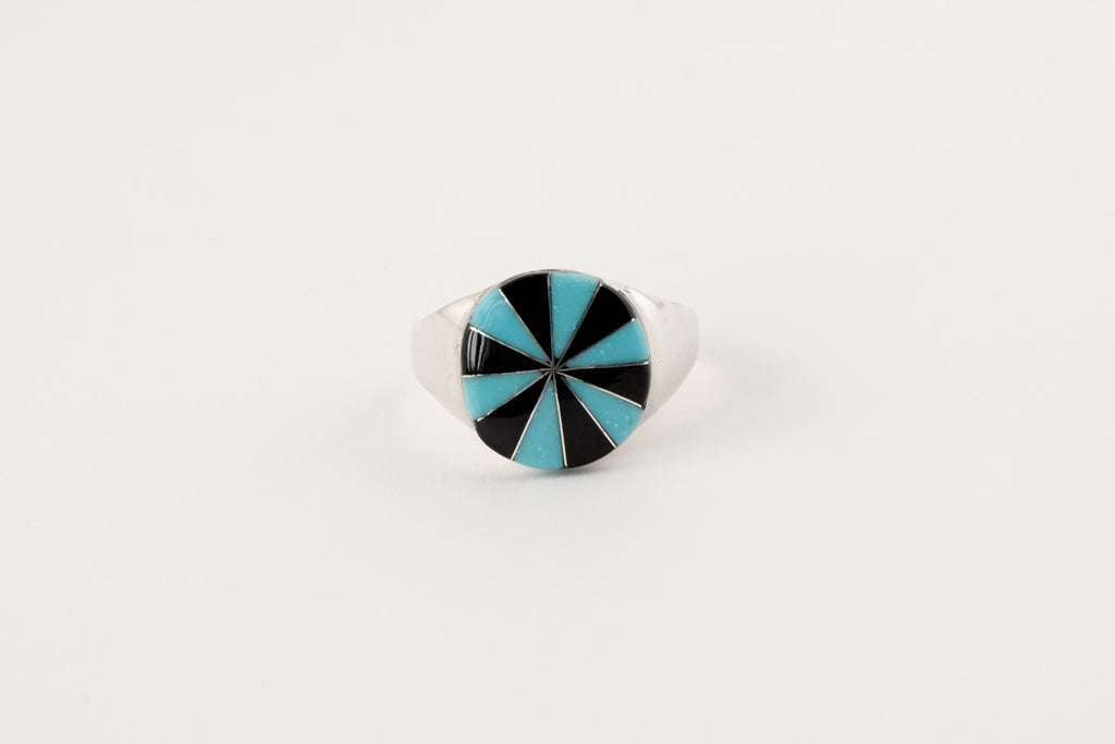 Onyx & Turquoise Ring