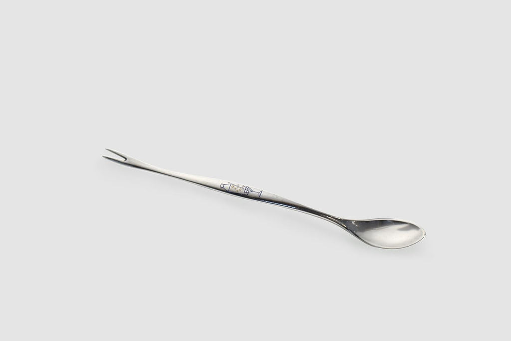Sterling & Enamel Cocktail Spoon